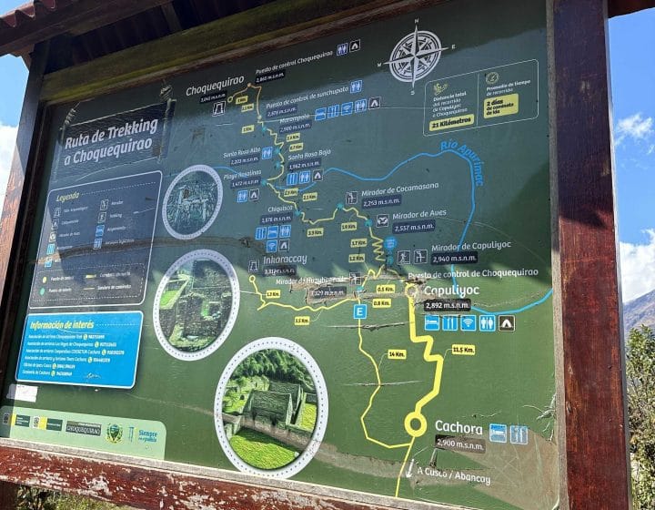 Distancia de Capuliyoc a Choquequirao